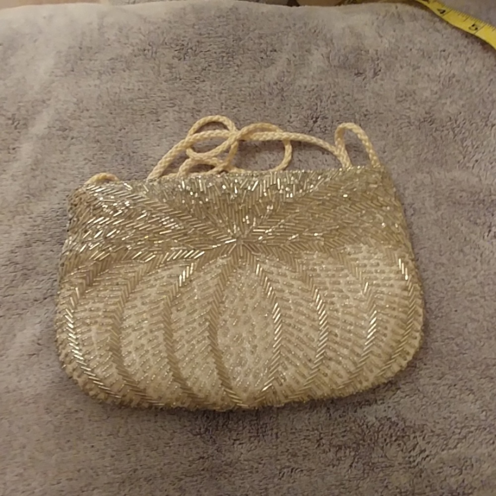 Beaded Clutch with Strap